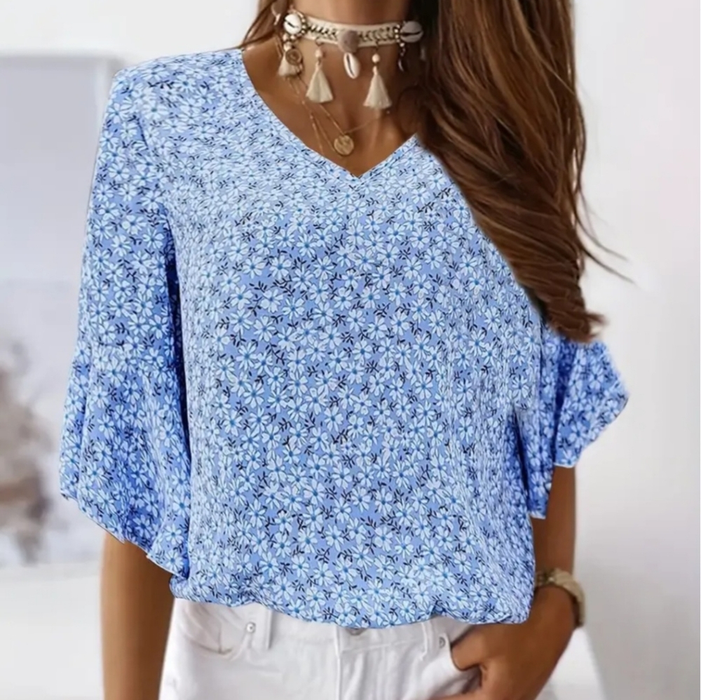Lightweight blue shirt